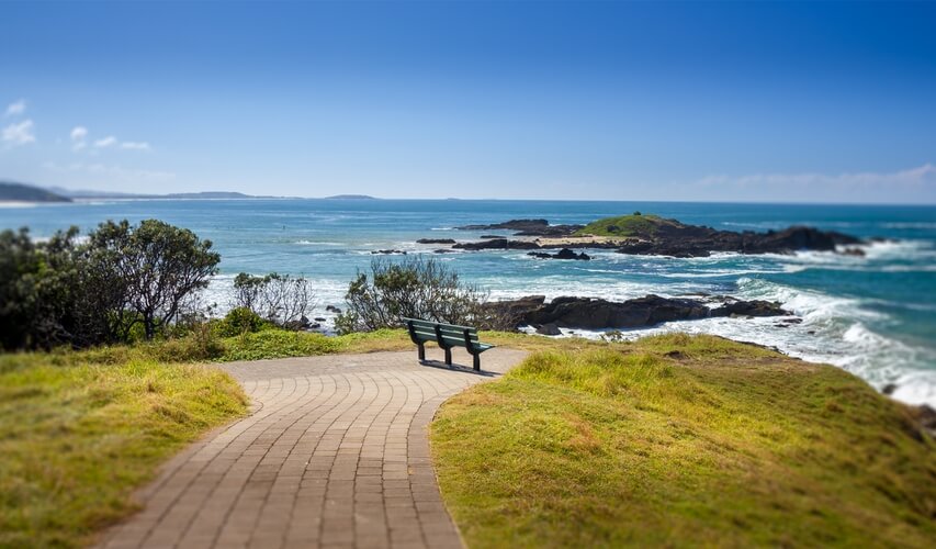 Relaxation bench in Sawtell